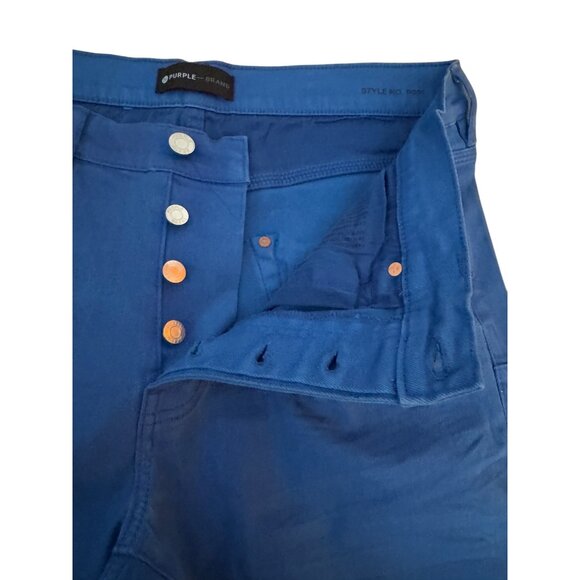 Purple Brand P001 Slim Fit Low Rise Slim Leg R. Blue Jean Men's Pants, Sz 32 NWT - Picture 4 of 13